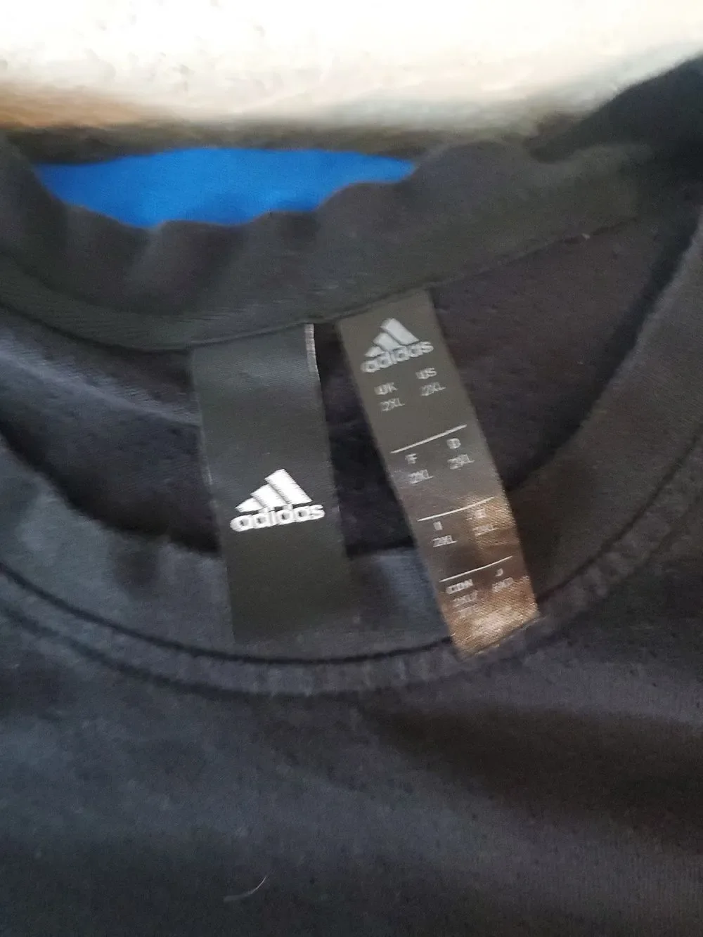 Adidas Men's Size 2XL Black Short Sleeve T-Shirt 3-Stripe Crew Neck Sportswear